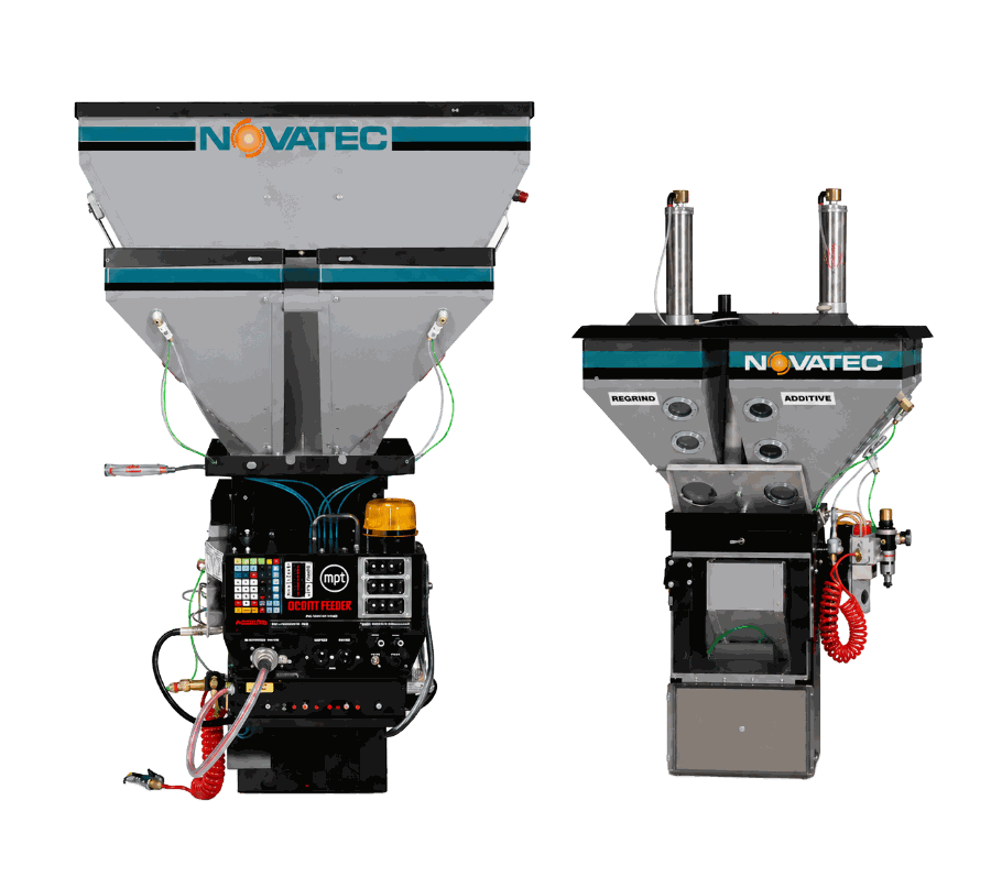 Novatec gravimetric blender with feeder