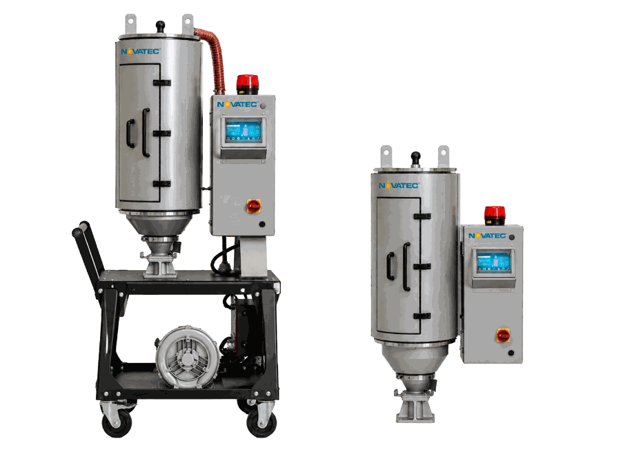 Two Novatec portable resin dryers